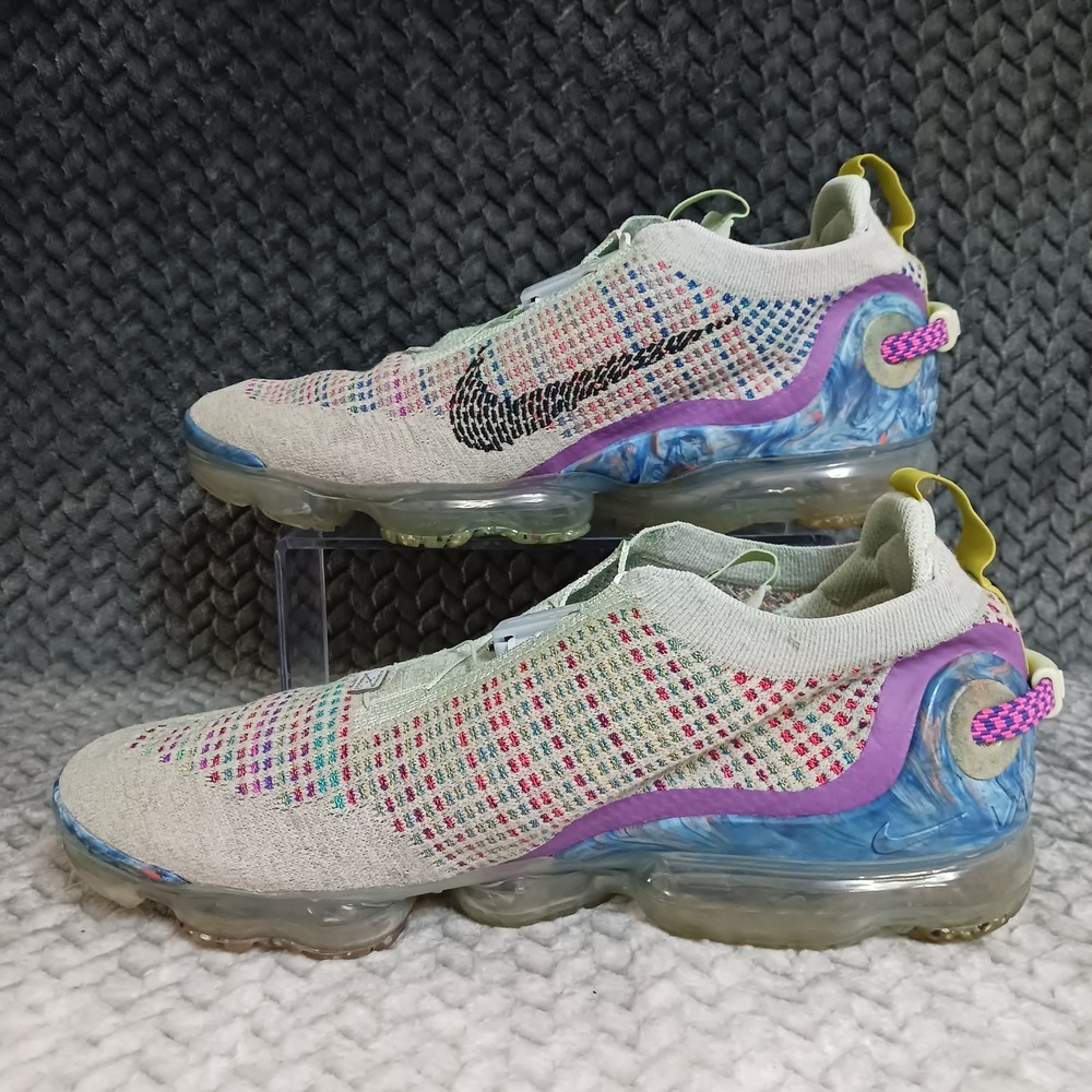 Nike Air VaporMax 2020 Flyknit Pure Platinum Multi Color Men's Shoes Size 11 - Picture 2 of 15